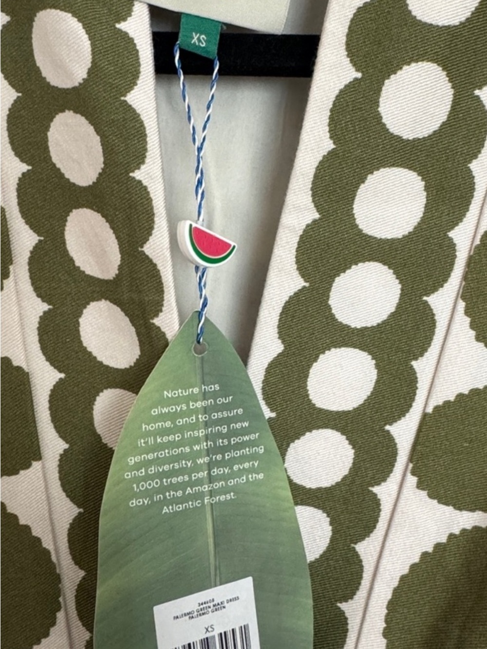 FARM Rio Olive & White Floral V-Neck Maxi Dress - Picture 4 of 9